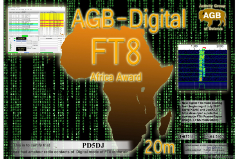 PD5DJ-FT8_AFRICA-20M_AGB