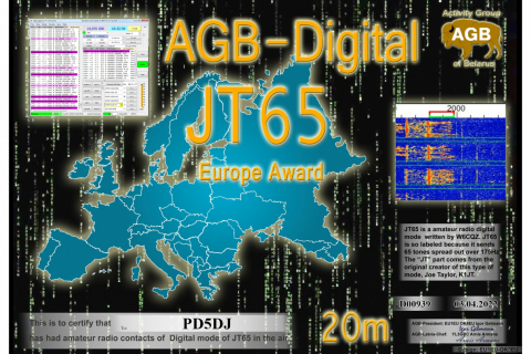 PD5DJ-JT65_EUROPE-20M_AGB