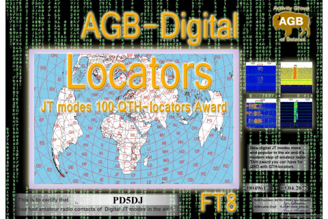 PD5DJ-LOCATORS_FT8-100_AGB
