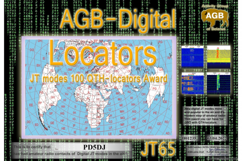 PD5DJ-LOCATORS_JT65-100_AGB